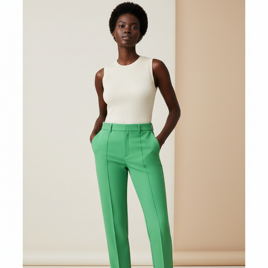 Green Pants with Seam (No Pockets)
