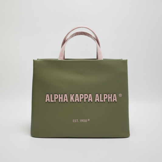 AKA Tote Bag – Olive Luxe Edition