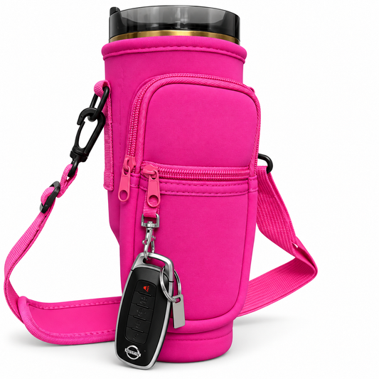 Hot Pink Water bottle/Phone Carrier