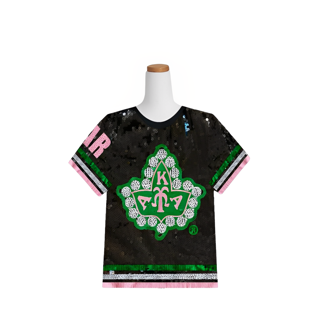 Aka sequin top jersey dress