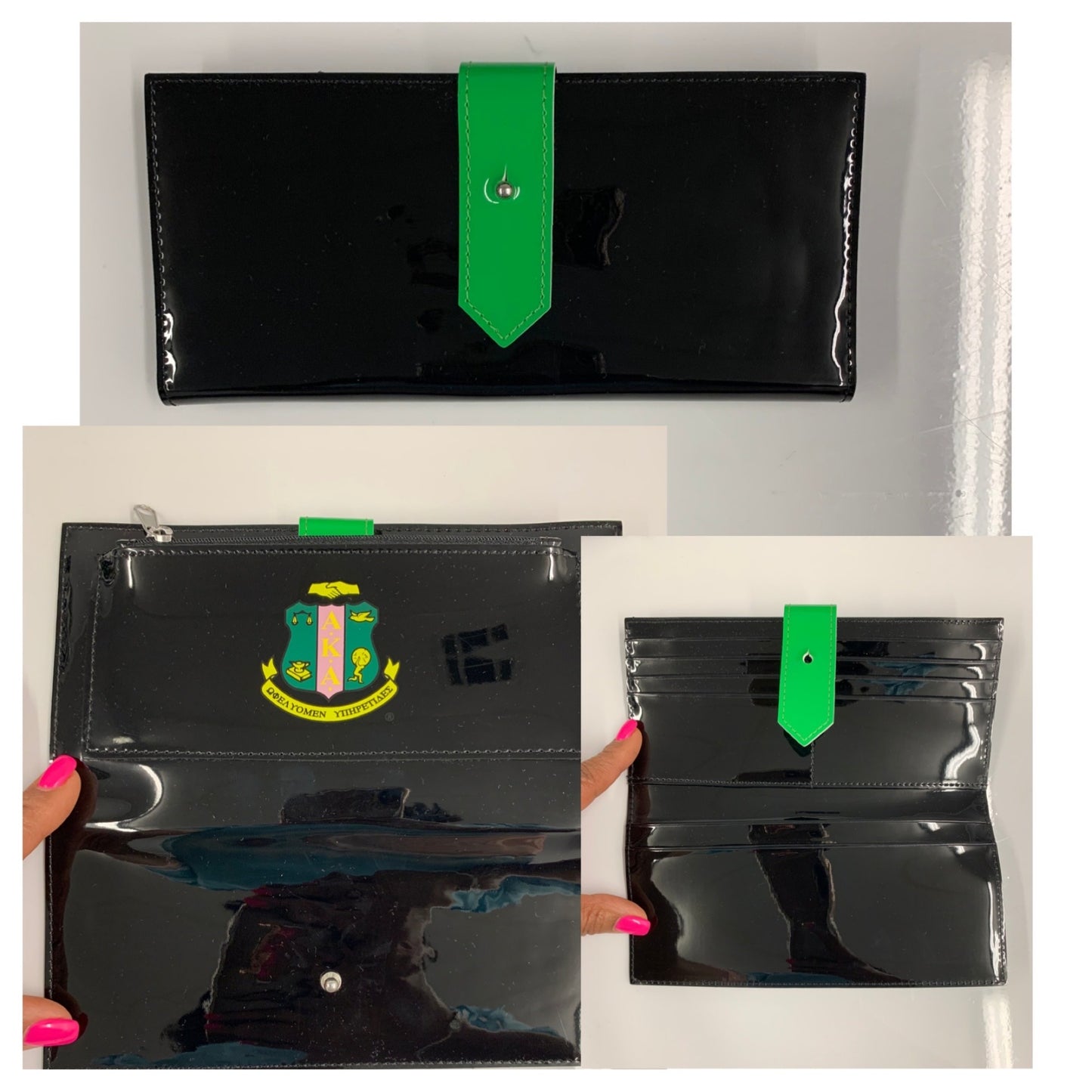 Black vinyl wallet